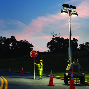 Illuminating a Work Zone: Safe Use of Floodlights During Night Work