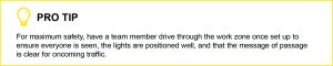 Pro Tip text box: For maximum safety,