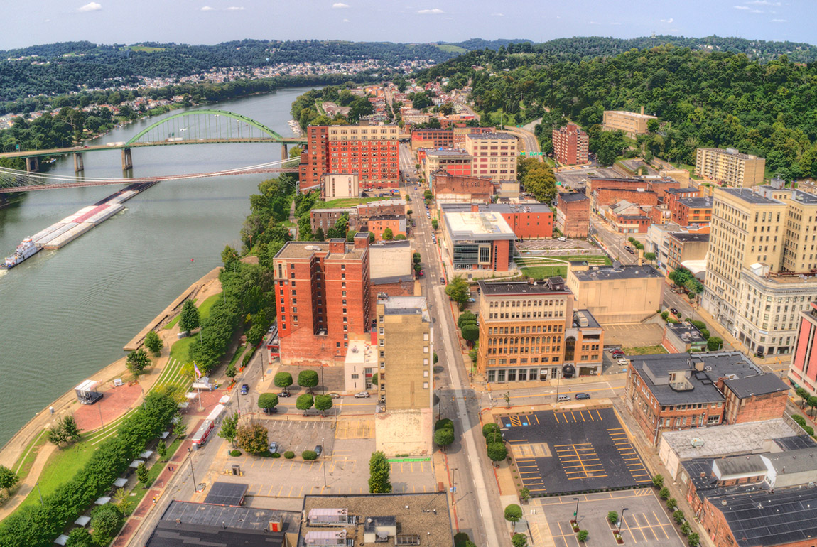 West Virginia city view