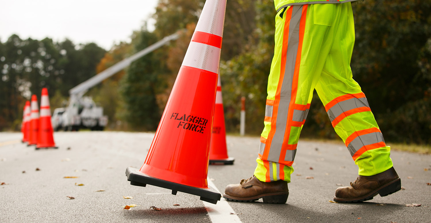 field-team-placing-cones-onsite